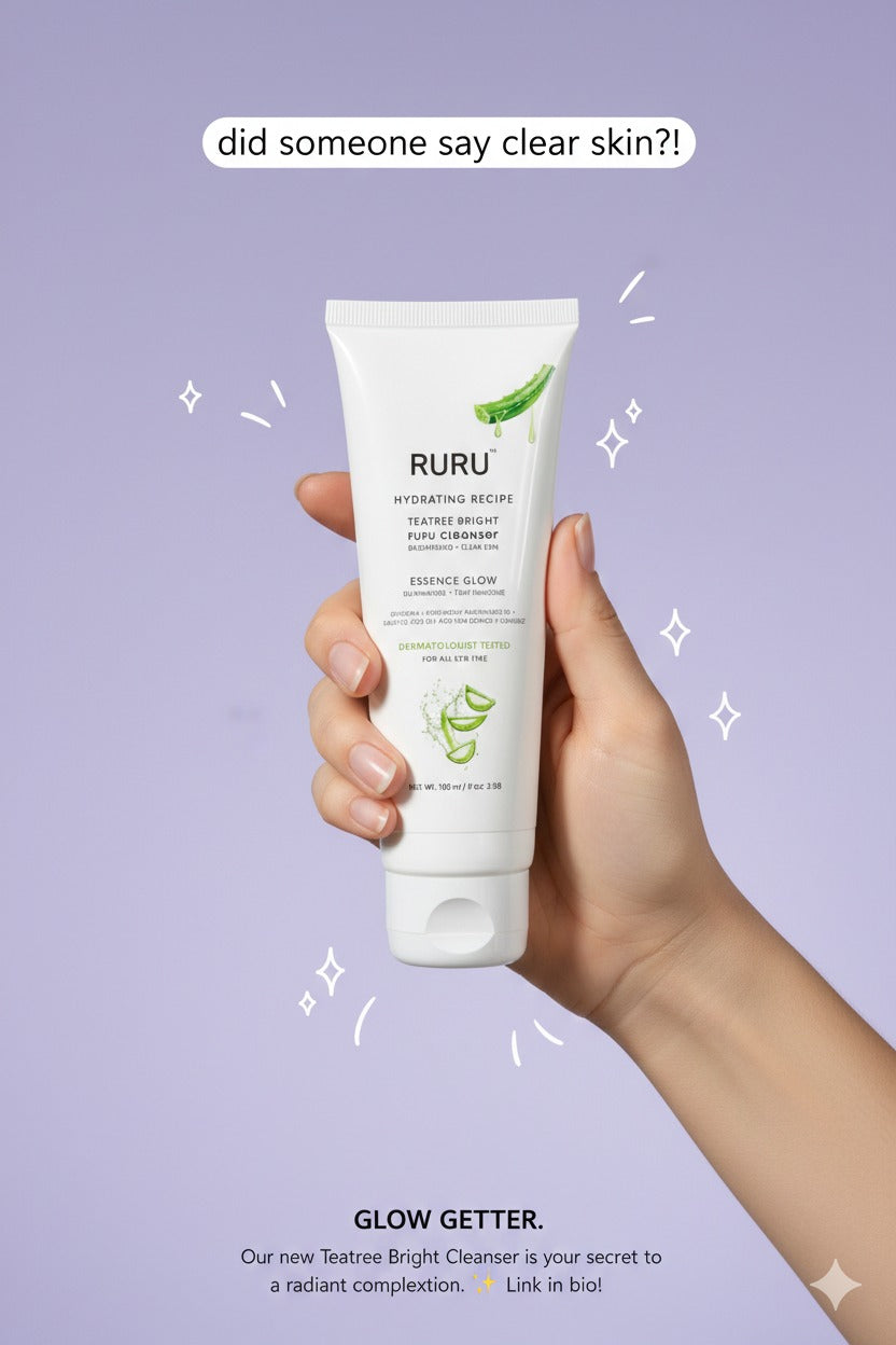 RURU Tea Tree Face Wash for Clear & Healthy Skin