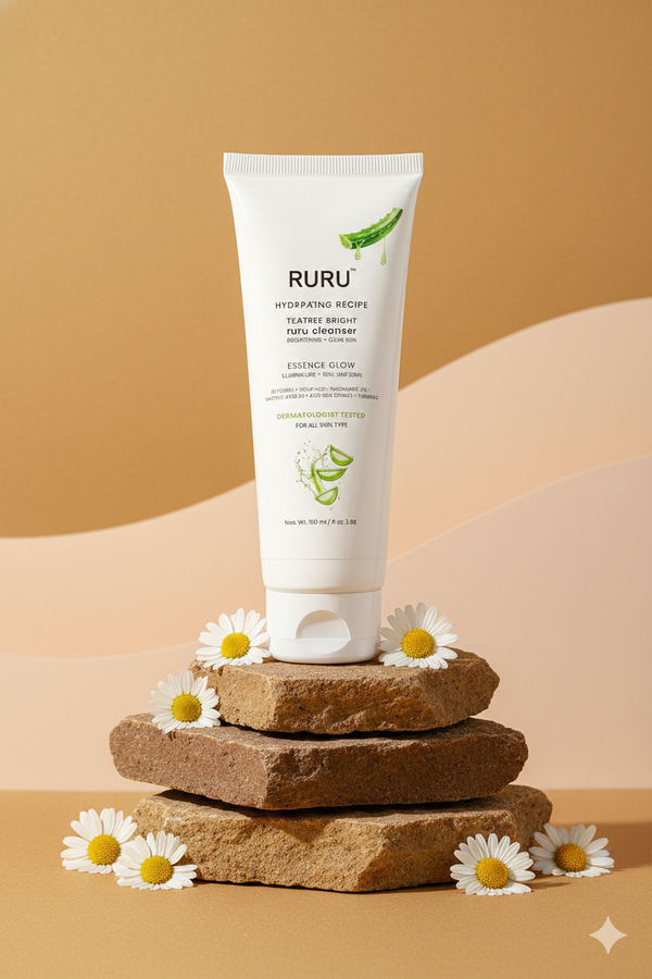 RURU Tea Tree Face Wash with Niacinamide & Salicylic Acid for Acne & Oily Skin