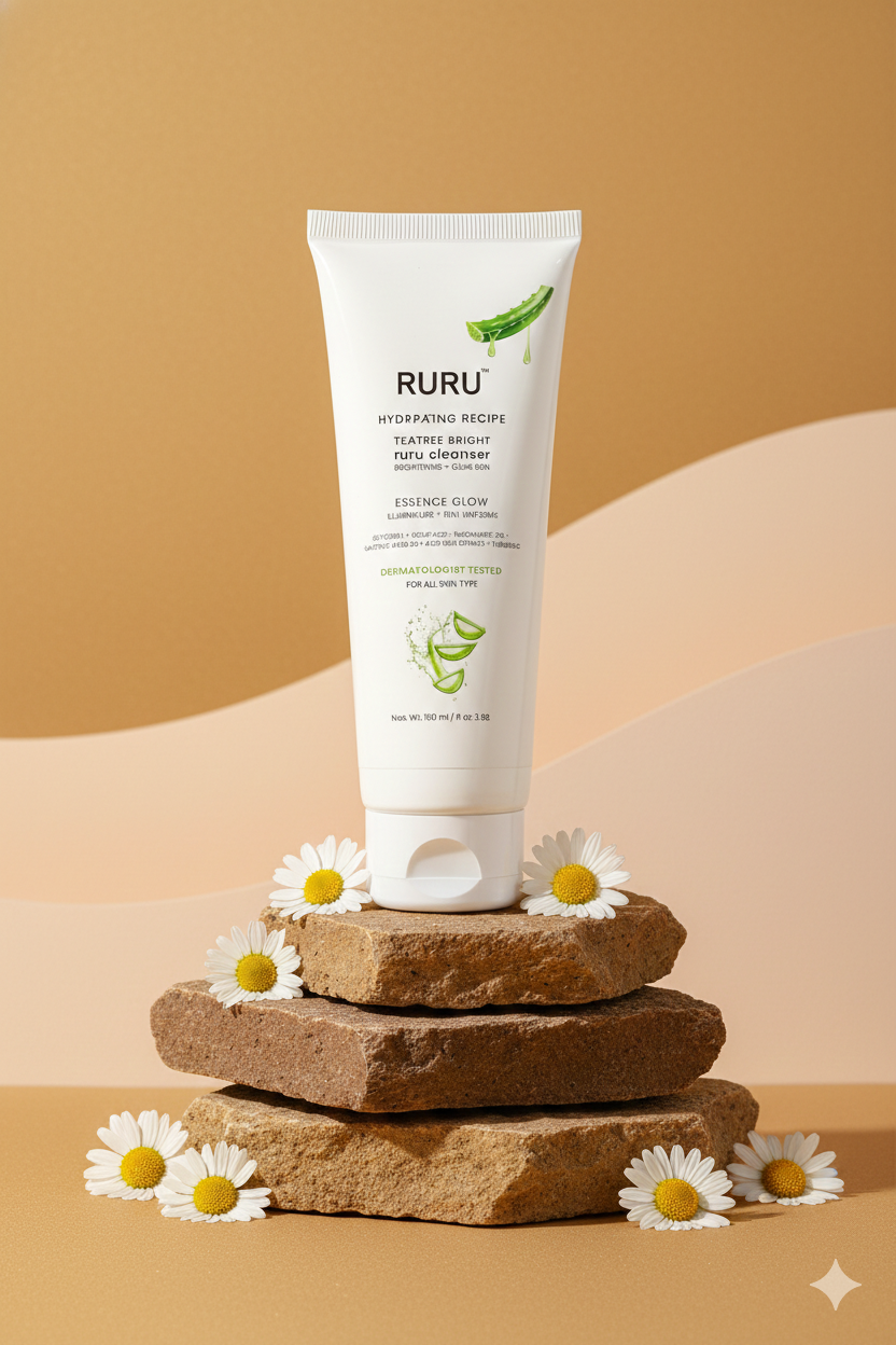 RURU Tea Tree Face Wash with Niacinamide & Salicylic Acid for Acne & Oily Skin 100ml